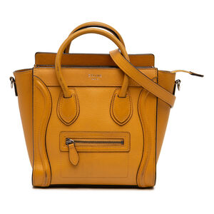 Pre-Loved Celine Nano Leather Luggage Tote